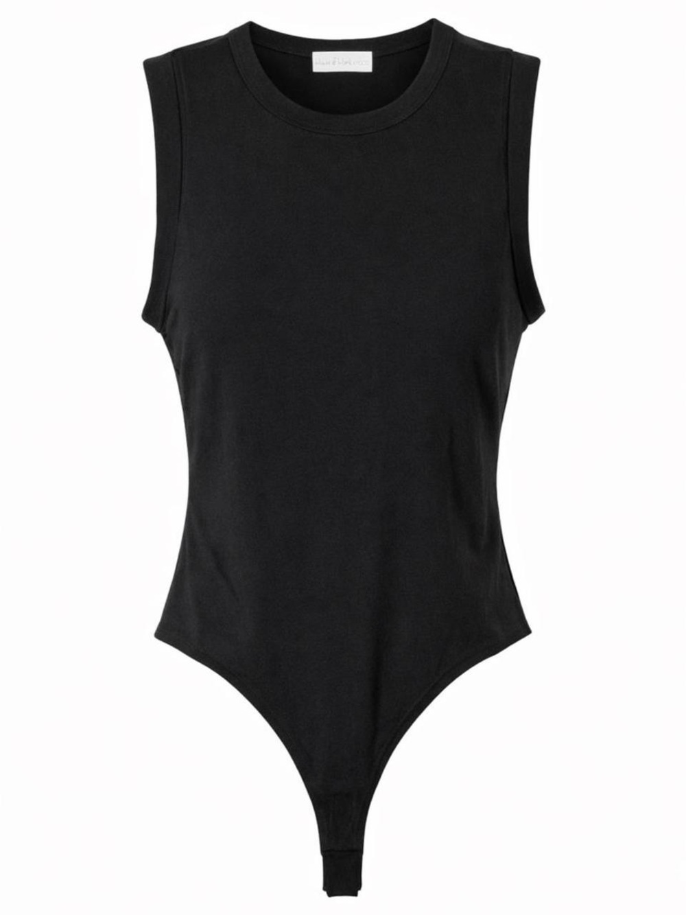 Sleek Black Sleeveless Women's Bodysuit
